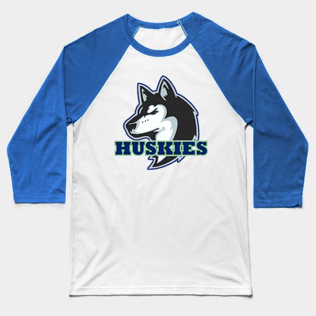 Huskies Baseball T-Shirt by DavesTees